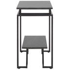 Table d'appoint rectangulaire à étagère unique Malvina - 61 L x 36 P x 61 H cm - 61Lx36Px61H