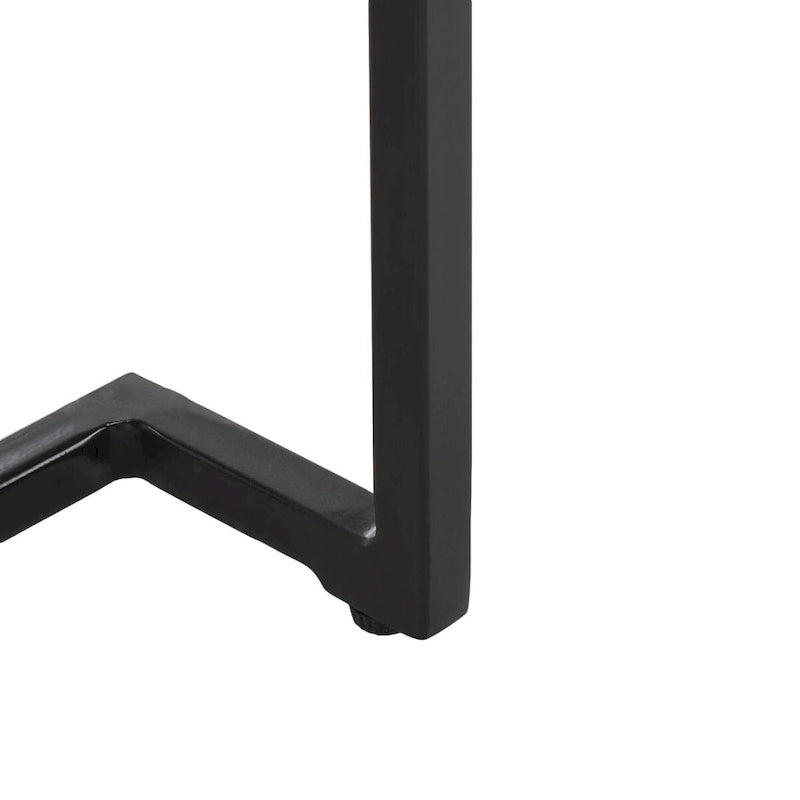 Table d'appoint rectangulaire à étagère unique Malvina - 61 L x 36 P x 61 H cm - 61Lx36Px61H