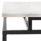 Table d'appoint rectangulaire à étagère unique Malvina - 61 L x 36 P x 61 H cm - 61Lx36Px61H