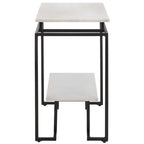 Table d'appoint rectangulaire à étagère unique Malvina - 61 L x 36 P x 61 H cm - 61Lx36Px61H