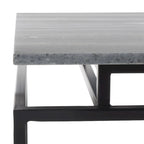 Table d'appoint rectangulaire à étagère unique Malvina - 61 L x 36 P x 61 H cm - 61Lx36Px61H