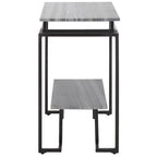 Table d'appoint rectangulaire à étagère unique Malvina - 61 L x 36 P x 61 H cm - 61Lx36Px61H
