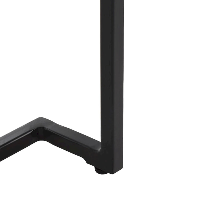 Table d'appoint rectangulaire à étagère unique Malvina - 61 L x 36 P x 61 H cm - 61Lx36Px61H