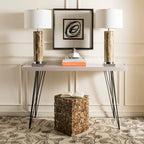 Tabouret noir Iida Bali - Naturel - 13 x 13 x 18 - 13Lx13Px18H