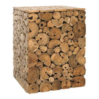 Tabouret noir Iida Bali - Naturel - 13 x 13 x 18 - 13Lx13Px18H
