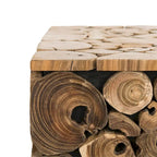 Tabouret noir Iida Bali - Naturel - 13 x 13 x 18 - 13Lx13Px18H