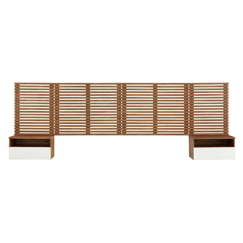 Tête de lit King size murale et tables de chevet modernes de Render