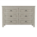 Commode en bois de style ferme avec 6 tiroirs