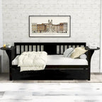 Lit de repos double en bois avec lit gigogne, canapé-lit pour chambre ou salon