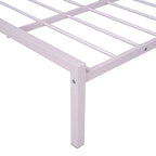 Lit plate-forme en métal double avec lit gigogne simple