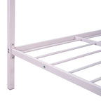 Lit plate-forme en métal double avec lit gigogne simple