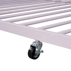 Lit plate-forme en métal double avec lit gigogne simple