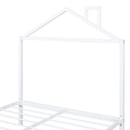 Lit plate-forme en métal double avec lit gigogne simple
