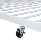Lit plate-forme en métal double avec lit gigogne simple