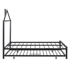 Lit plate-forme en métal double avec lit gigogne simple