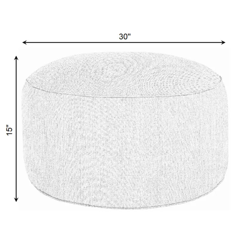 Pouf/Ottoman texturé d'intérieur