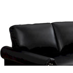 Canapé en similicuir à clous pour salon, bureau, appartement – style classique