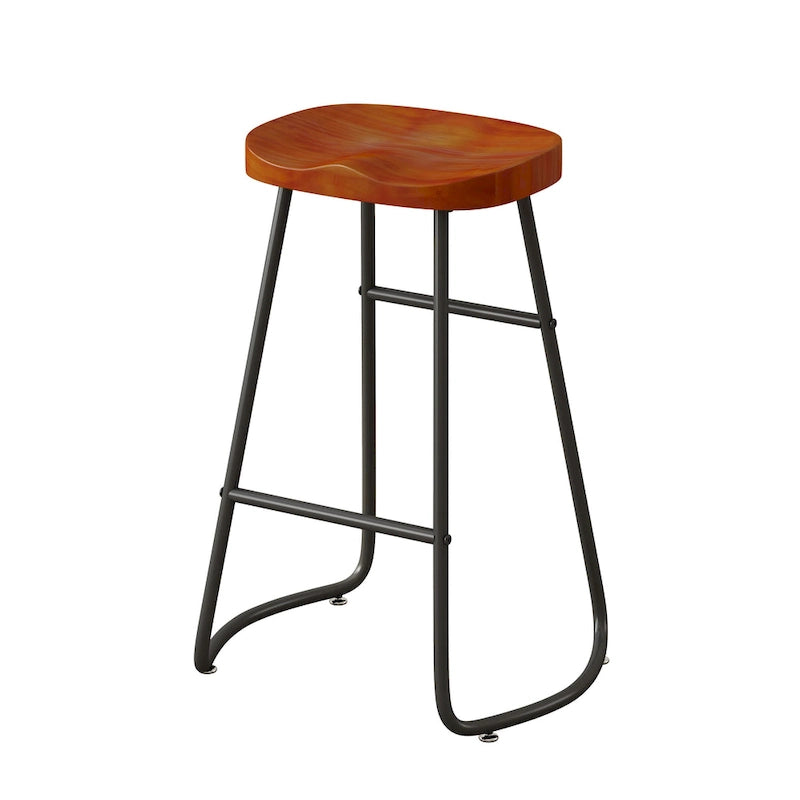 29.52 Tabourets de bar élégants et minimalistes (lot de 2), tabourets de bar hauteur comptoir, pour îlot de cuisine, café, bar, balcon