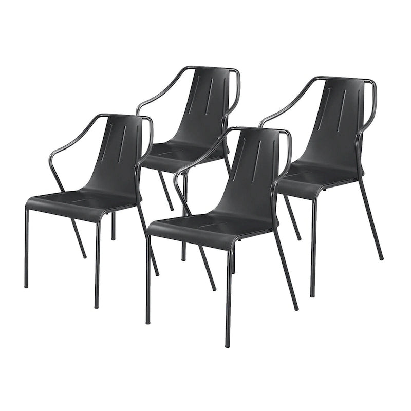 Chaise en métal, (Lot de 4)