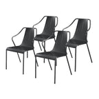 Chaise en métal, (Lot de 4)