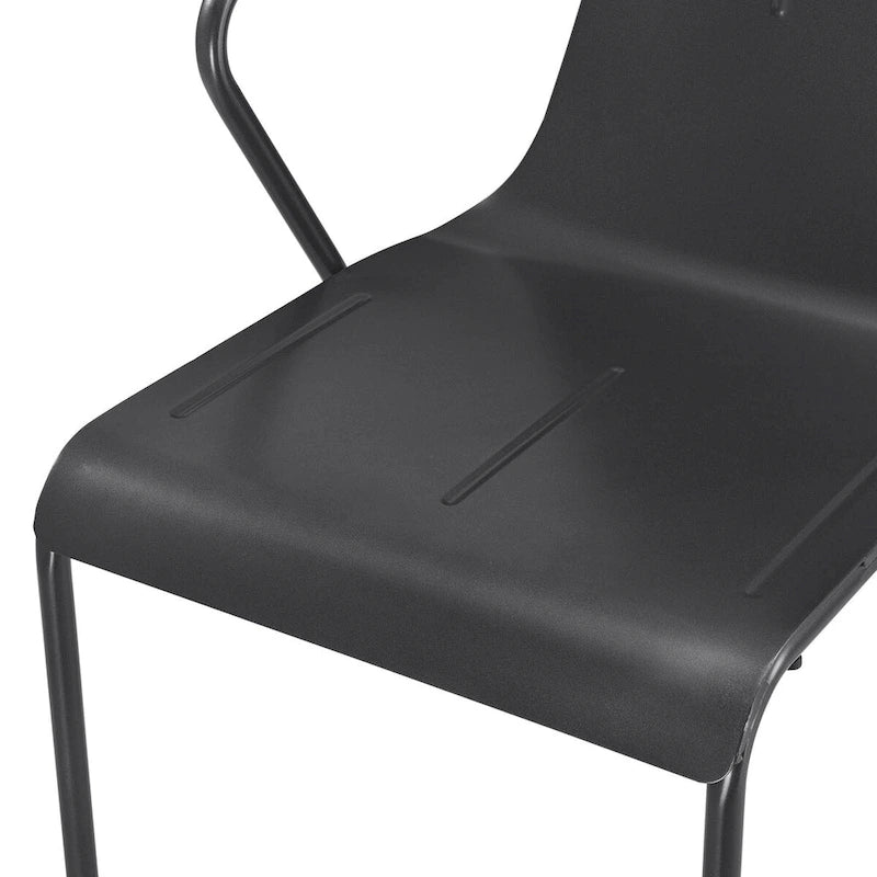 Chaise en métal, (Lot de 4)