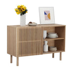 Buffet vaisselier en chêne de 48 po avec armoire de rangement