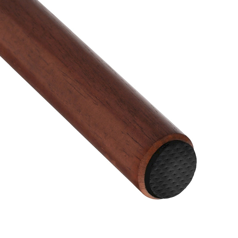 Lot de 2 tabourets de bar hauteur comptoir de 61 cm pour îlot de cuisine avec dossier en bois massif et à barreaux