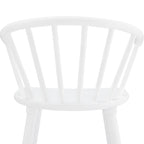 Lot de 2 tabourets de bar hauteur comptoir de 61 cm pour îlot de cuisine avec dossier en bois massif et à barreaux