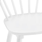 Lot de 2 tabourets de bar hauteur comptoir de 61 cm pour îlot de cuisine avec dossier en bois massif et à barreaux
