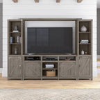 Meuble TV de ferme Cottage Grove 65W pour téléviseur de 75 pouces par