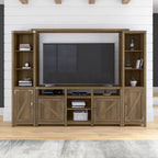 Meuble TV de ferme Cottage Grove 65W pour téléviseur de 75 pouces par